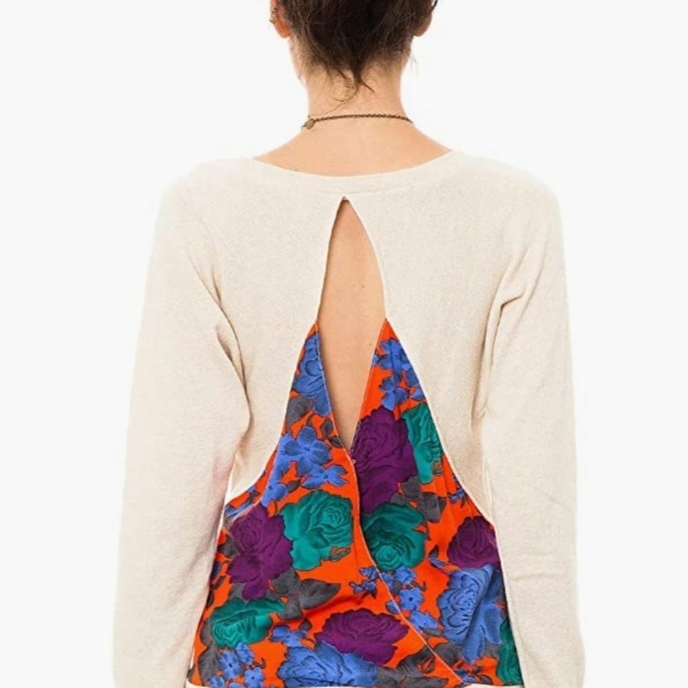 Volcom | Tan & Floral BK 2 STN Crew Sweathshirt S